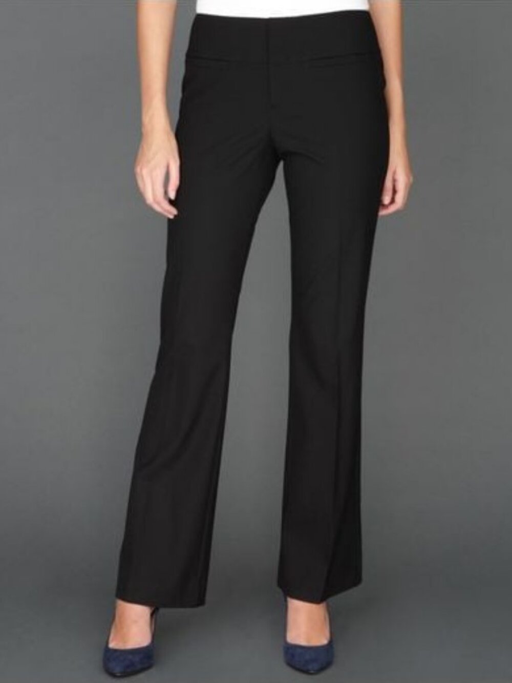Slick Comfy Studio Y Black Med Rise Bootcut Career Dress Pants-Great Condition!